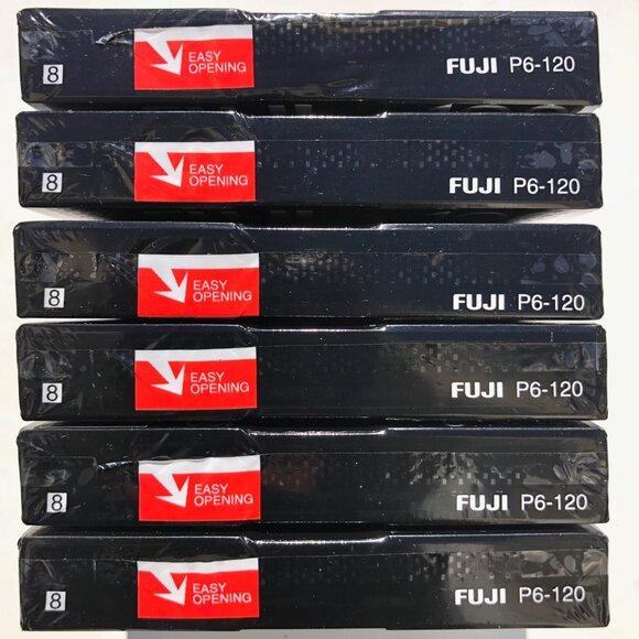 Fuji P6-120 8mm Video Cassettes Lot of 6 Factory Sealed 074101680126 - Picture 5 of 7